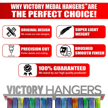 Dream Believe Achieve Medal Hanger Display-Medal Display-Victory Hangers®