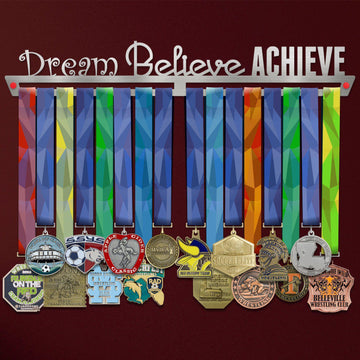 Dream Believe Achieve Medal Hanger Display-Medal Display-Victory Hangers®