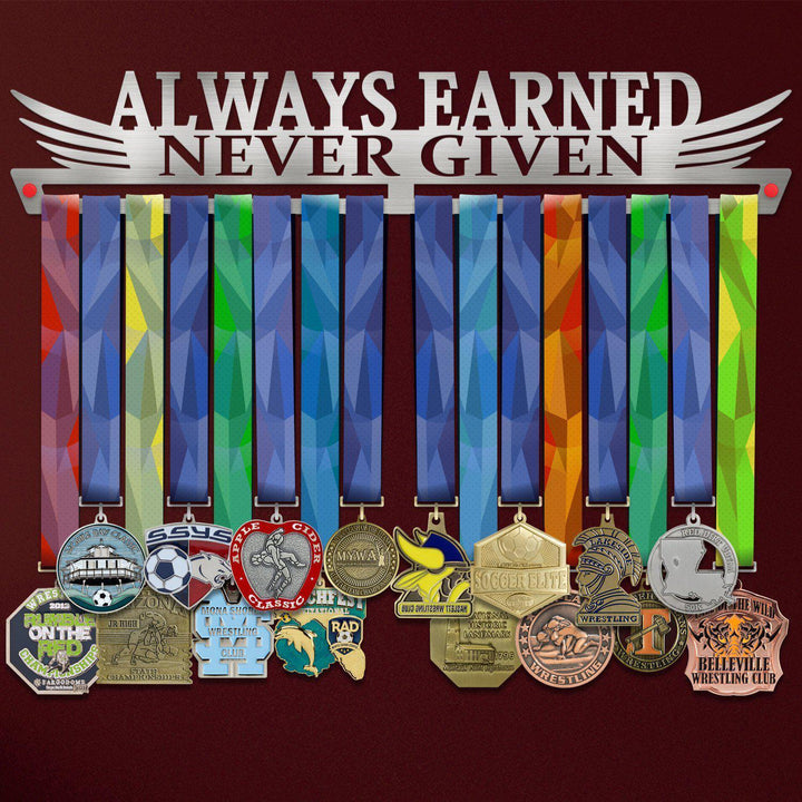 Always Earned Never Given Medal Hanger Display Victory Medal Hangers®