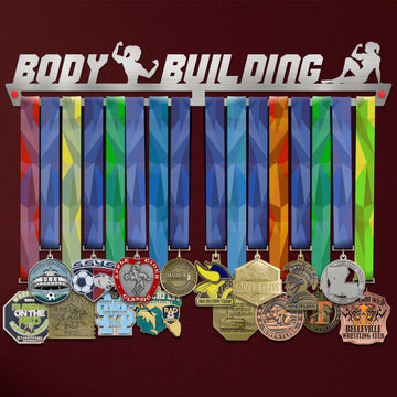 Body Building Medal Hanger Display FEMALE Victory Medal Hangers®