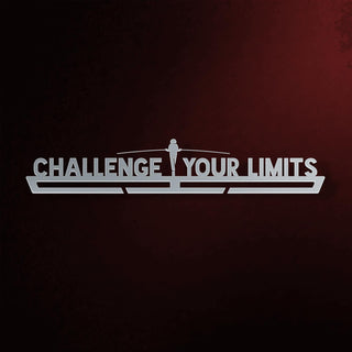 Challenge Your Limits Medal Hanger Display