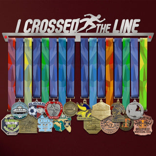 I Crossed The Line Medal Hanger Display V2-Medal Display-Victory Hangers®
