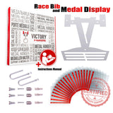 Race Bib Holder + Medal Hanger Display Rack V2-Medal Display-Victory Hangers®