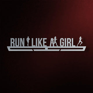 Run Like A Girl Medal Hanger Display
