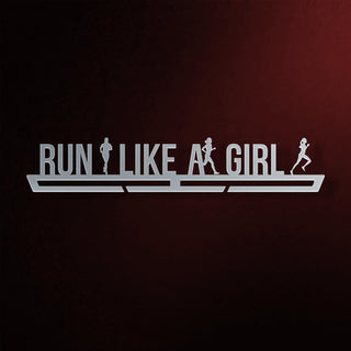 Run Like A Girl Medal Hanger Display