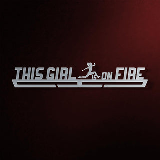 This Girl Is On Fire Medal Hanger Display
