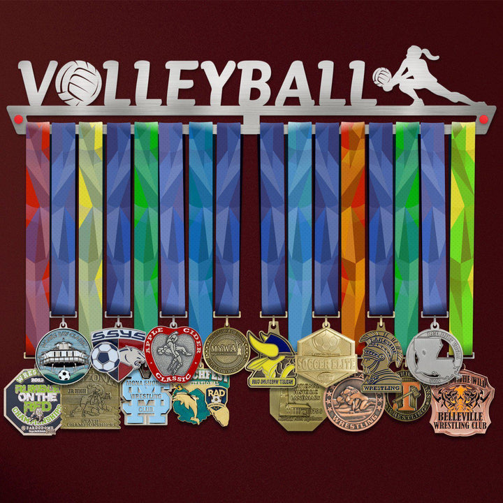 Volleyball Medal Hanger Display FEMALE Victory Medal Hangers®